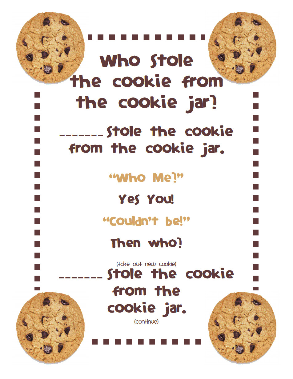 Christmas Cookies Lyrics
 Who Stole the Cookie from the Cookie Jar Poem pdf