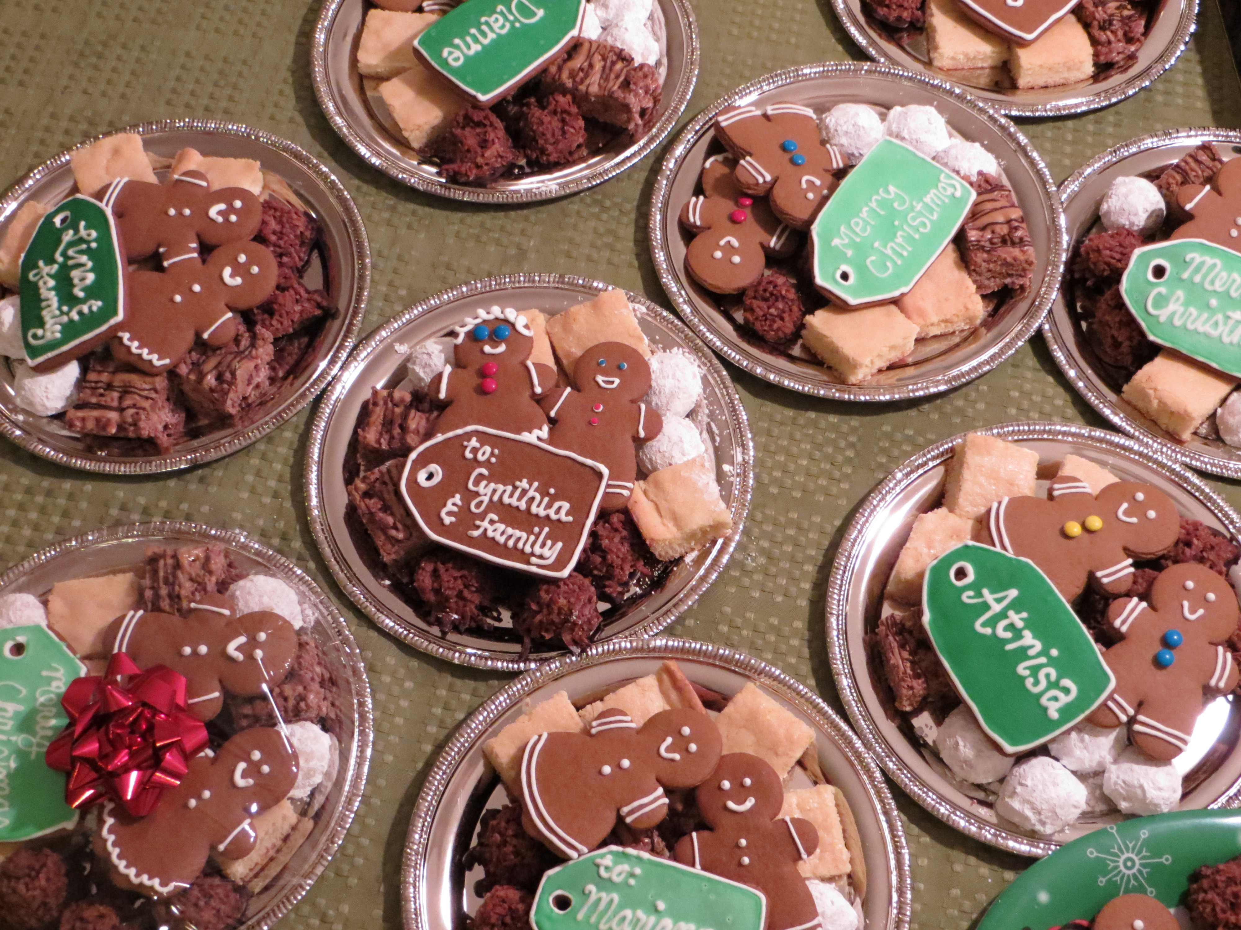 Christmas Cookies Plates
 cookies
