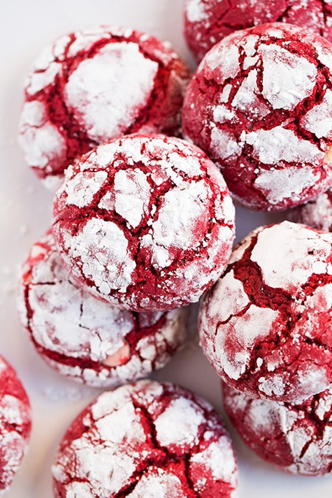 Christmas Cookies Recipes From Scratch
 Red Velvet Crinkle Cookies Cooking Classy