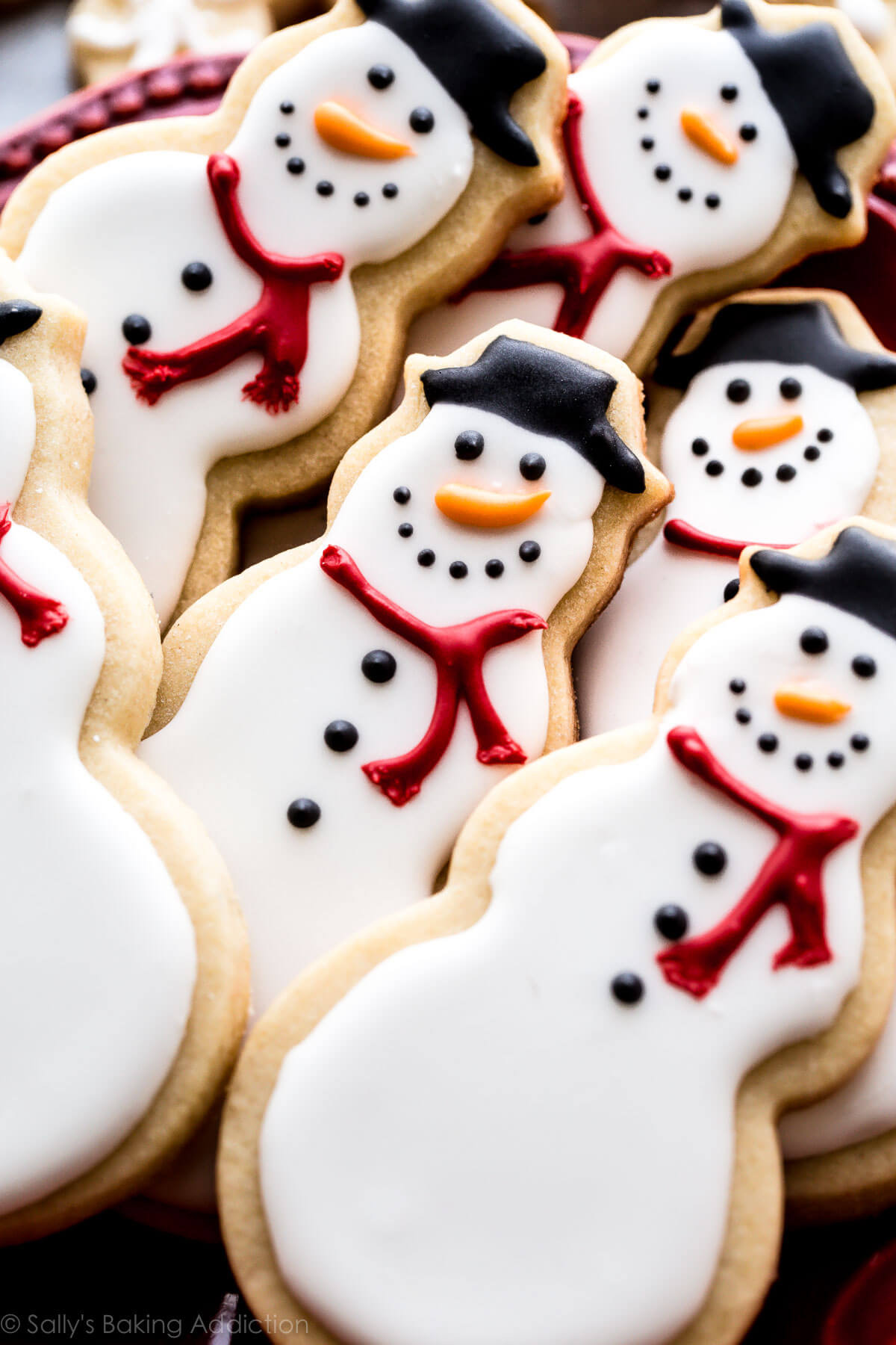 Christmas Cookies With Royal Icing
 Snowman Sugar Cookies Sallys Baking Addiction