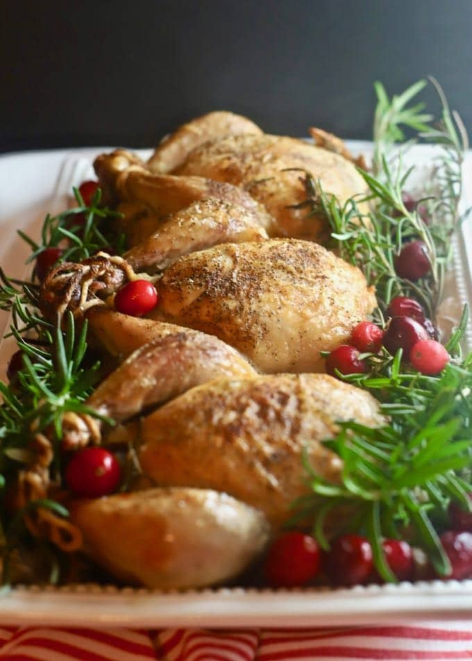 Christmas Cornish Hens
 Cornish Game Hens with Cranberry Stuffing