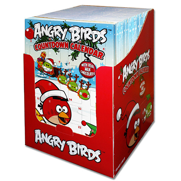 Christmas Countdown Calendar With Candy
 Angry Birds Christmas Chocolate Countdown Calendar