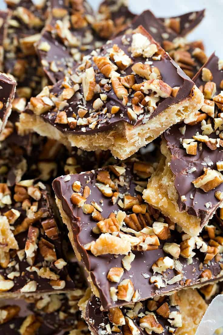Christmas Cracker Candy
 Saltine Toffee Candy with Pecans