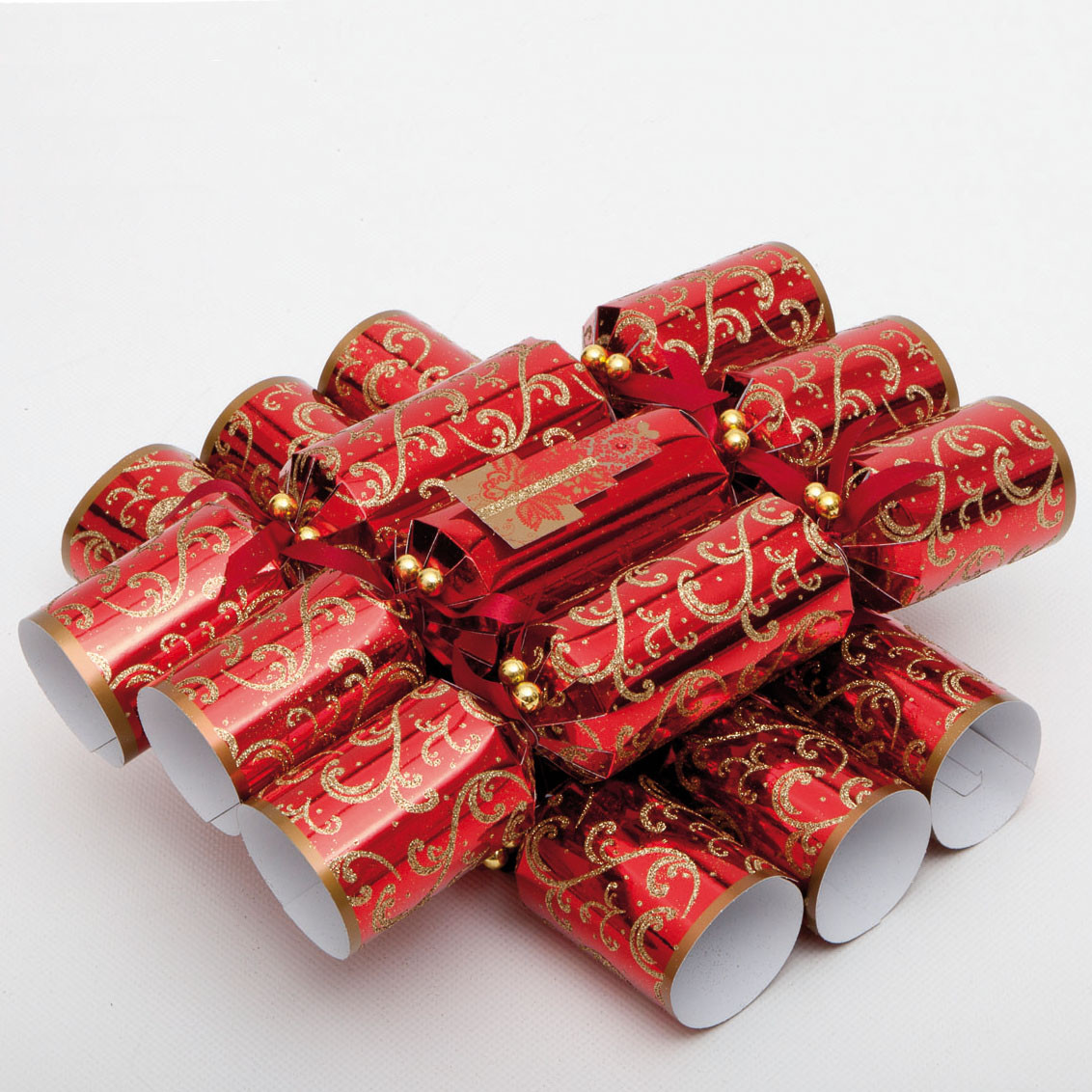 Christmas Crackers Uk
 CW004 Red and Gold Christmas Crackers