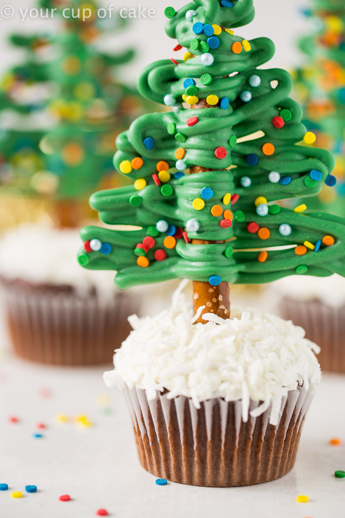 Christmas Cup Cakes
 Easy Christmas Tree Cupcakes Your Cup of Cake