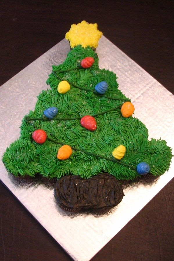 Christmas Cupcake Cakes
 1000 ideas about Tree Cakes on Pinterest