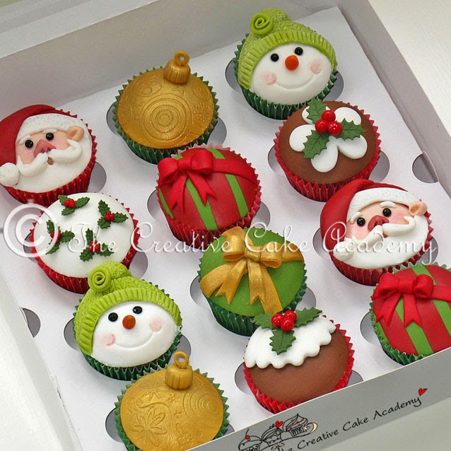Christmas Cupcakes Pinterest
 The Creative Cake Academy CHRISTMAS CUPCAKES