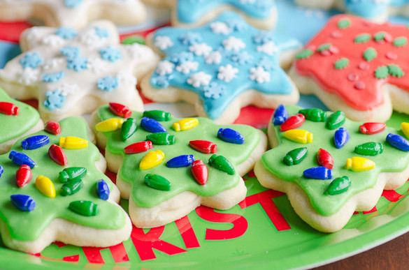 Christmas Cut Out Sugar Cookies
 Soft Christmas Cut Out Sugar Cookies with Easy Icing