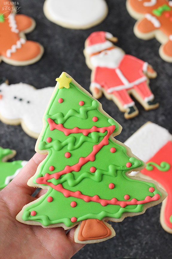 Christmas Cutout Sugar Cookies Recipe
 Christmas Tree Cutout Sugar Cookies s and