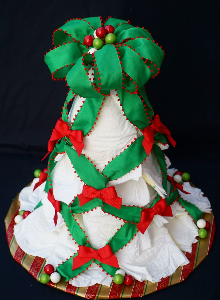 Christmas Diaper Cakes
 Diaper Cake Christmas Tree