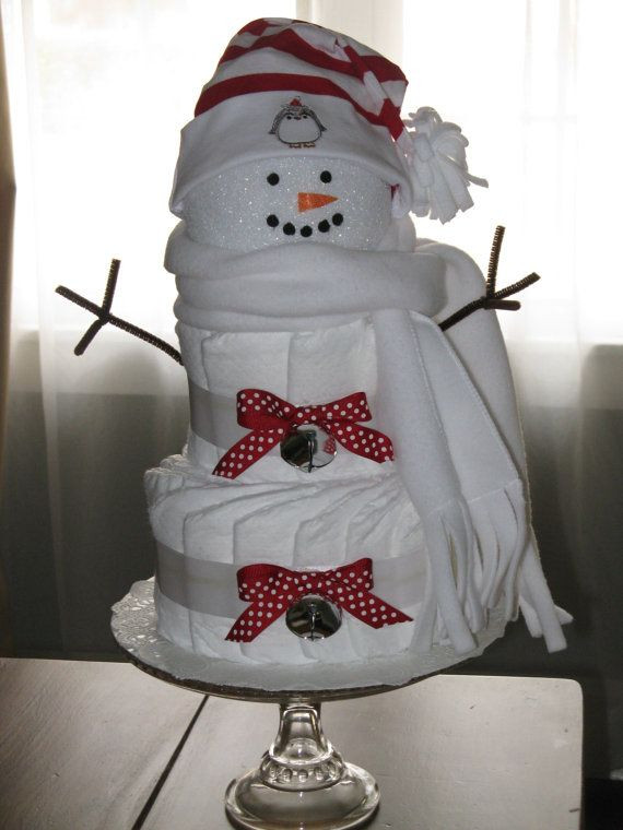 Christmas Diaper Cakes
 17 Best images about Diaper Cake ideas on Pinterest