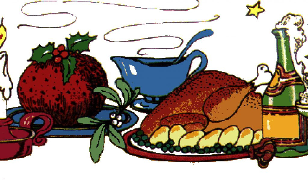 Christmas Dinner Clipart
 Diner clipart christmas dinner Pencil and in color diner