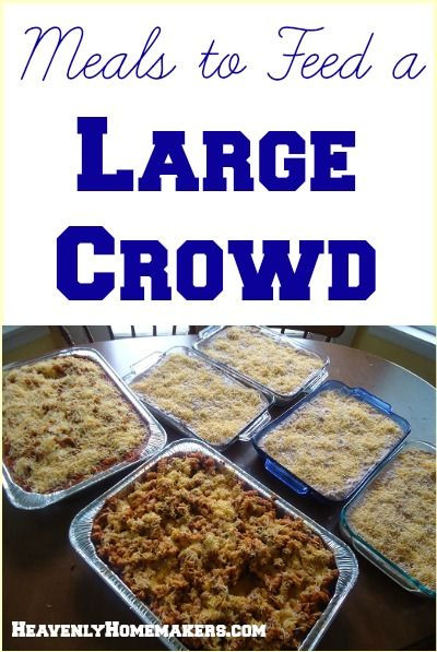 Christmas Dinner Ideas For Large Group
 Meals to Feed to a Crowd family reunion