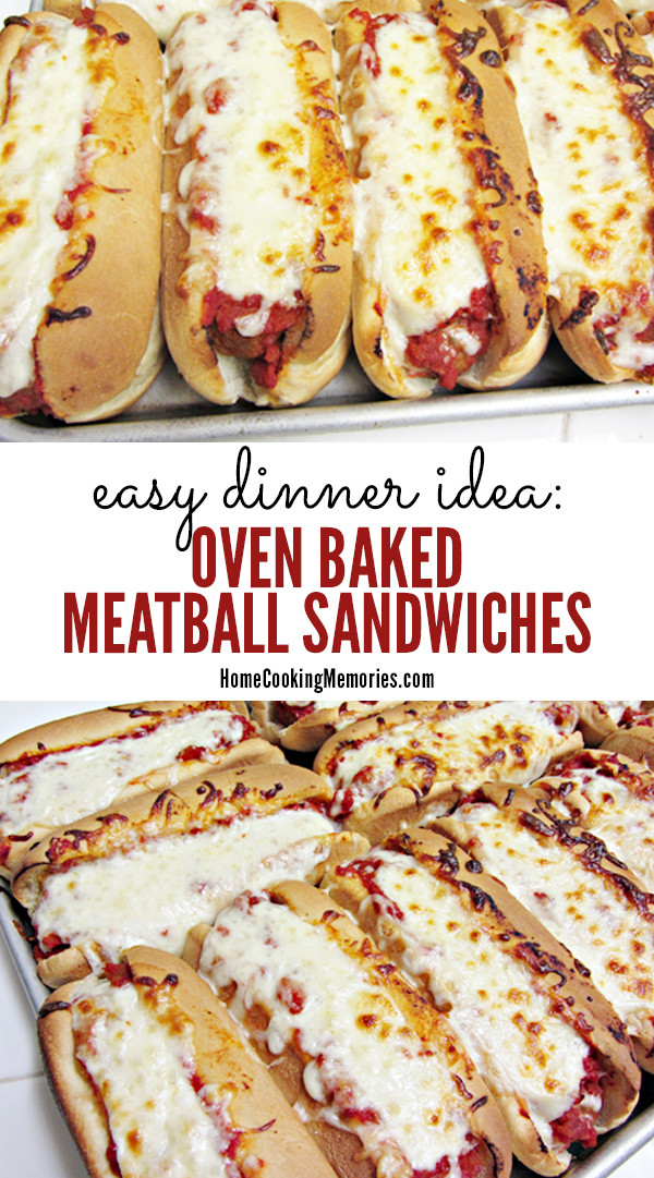 Christmas Dinner Ideas For Large Group
 Easy Dinner Idea Oven Baked Meatball Sandwiches Recipe