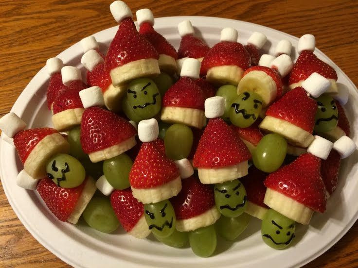 Christmas Fruit Appetizers
 Best 25 Grinch kabobs ideas on Pinterest