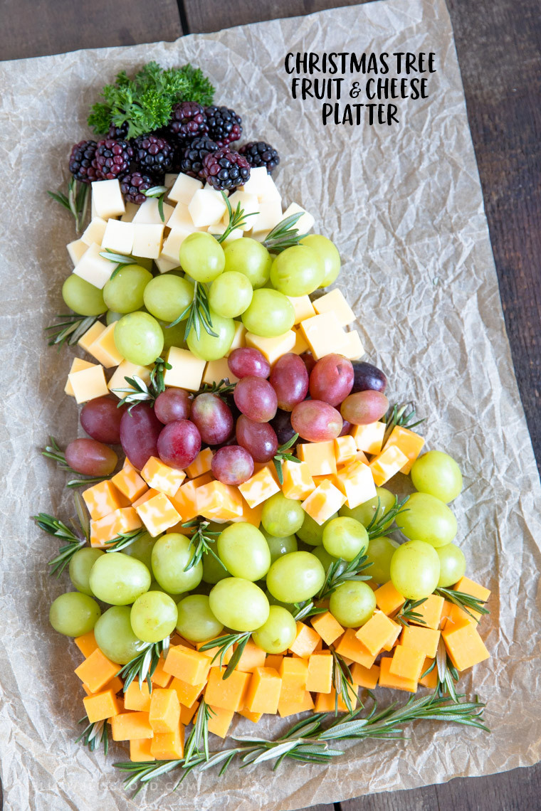 Christmas Fruit Appetizers
 Christmas Tree Fruit & Cheese Tray
