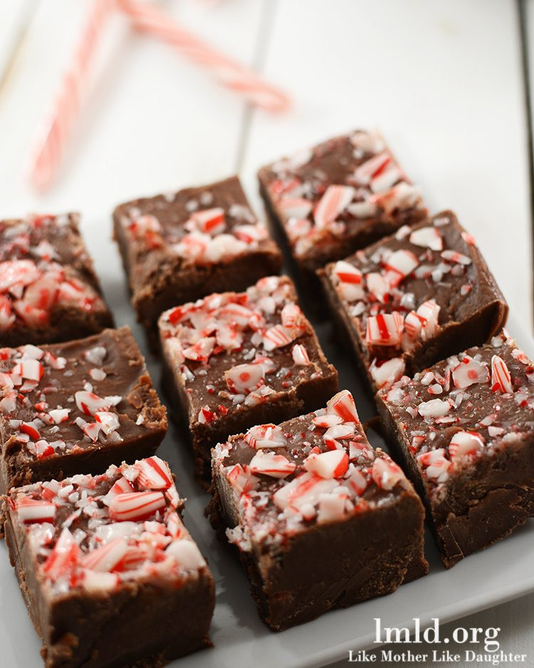 Christmas Fudge Recipe
 Peppermint Fudge Like Mother Like daughter