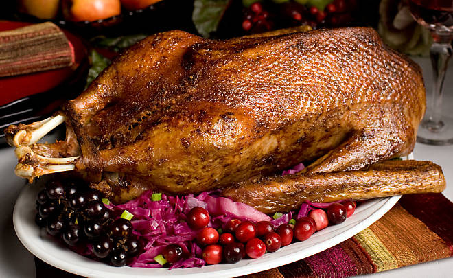 Christmas Goose Dinner
 Roasted Goose Alsatian Style Recipe