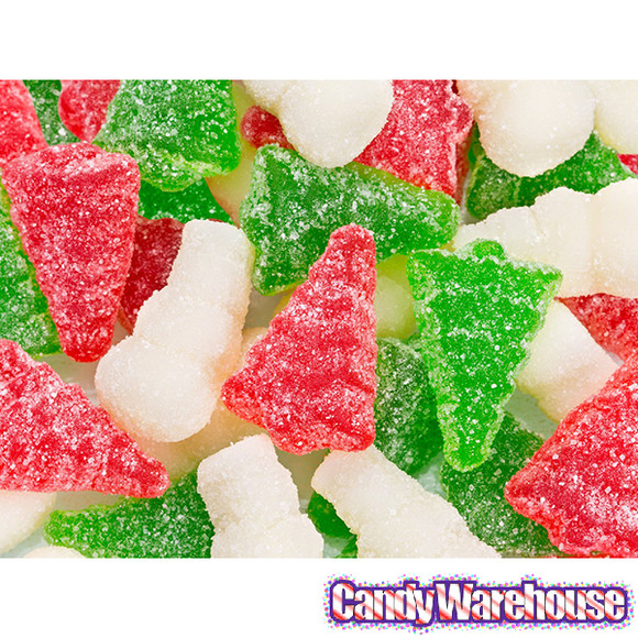 Christmas Gummy Candy
 Sour Gummy Christmas Trees & Snowmen 4 5LB Bag
