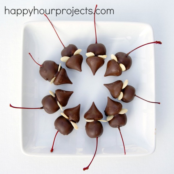 Christmas Mice Candy
 Chocolate Cherry Christmas Mice Happy Hour Projects