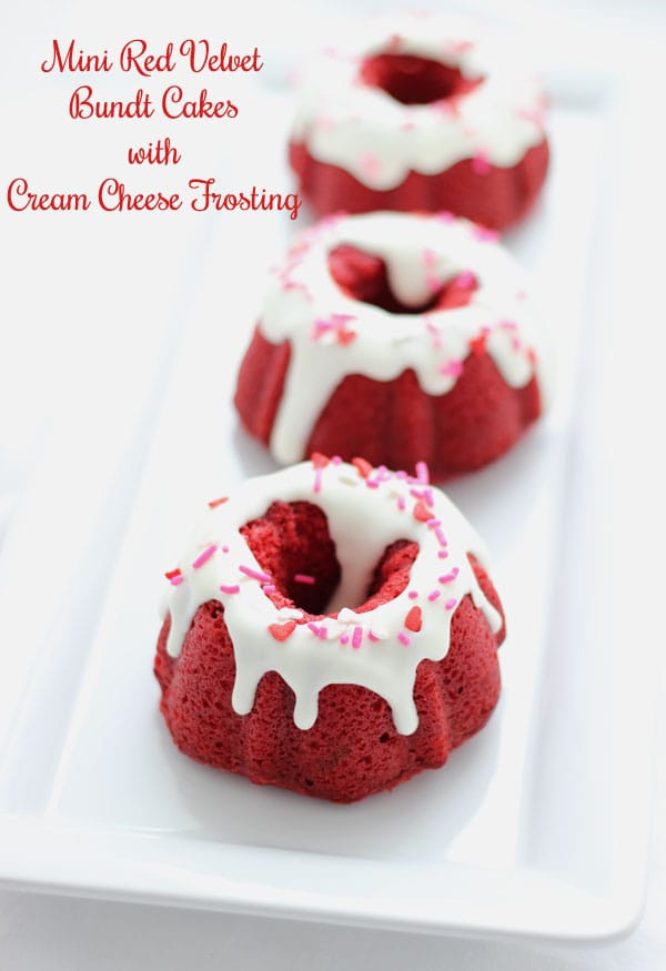 Christmas Mini Bundt Cakes
 Mini Red Velvet Bundt Cakes with Cream Cheese Frosting