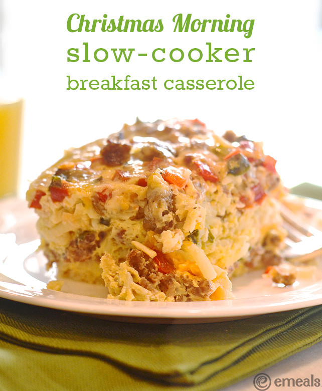 Christmas Morning Breakfast Casseroles
 Christmas Morning Slow Cooker Breakfast Casserole