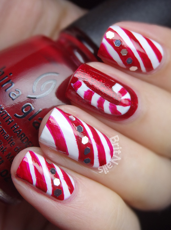 Christmas Nails Candy Cane
 Candy Canes