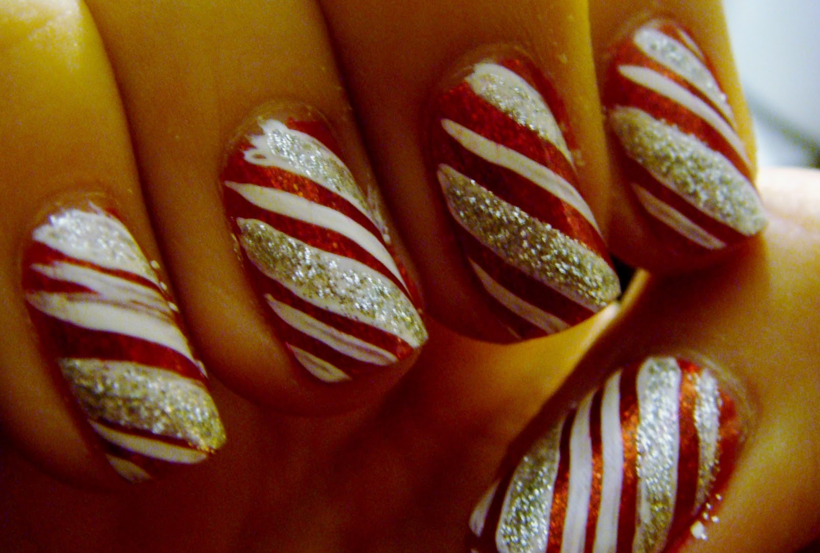 Christmas Nails Candy Cane
 All Things Beauty Fashion and Hair Countdown to