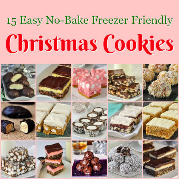 Christmas No Bake Cookies
 No Bake Christmas Cookies 15 easy recipes that are