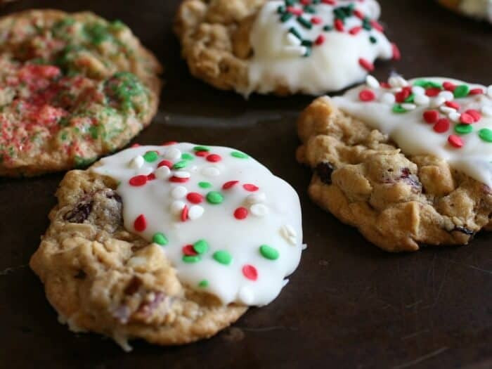 Christmas Oatmeal Cookies
 Cranberry Oatmeal White Chocolate Cookies