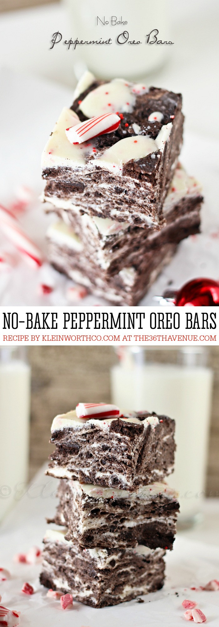 Christmas Oreo Desserts
 No Bake Peppermint Oreo Bars The 36th AVENUE