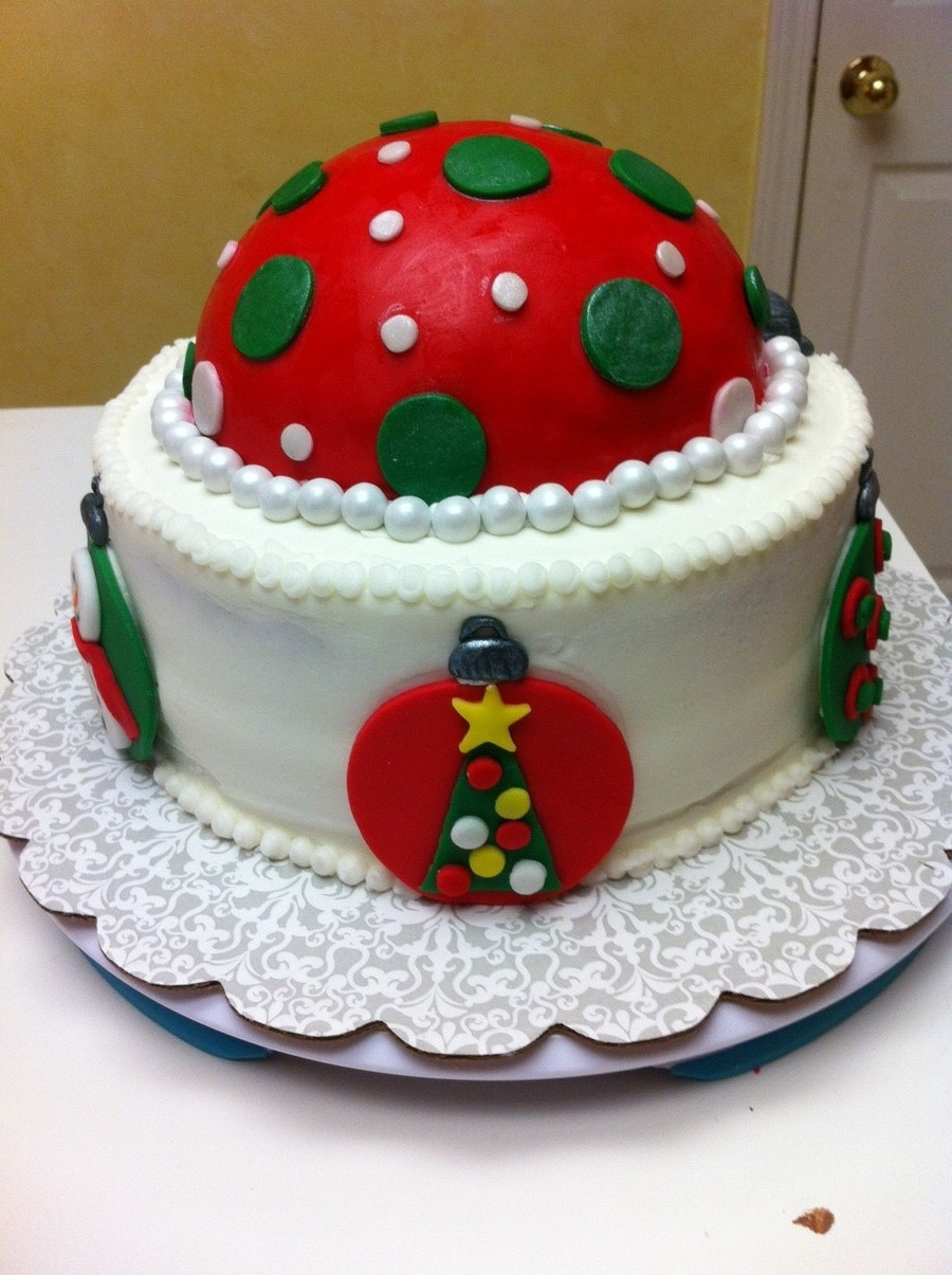 Christmas Ornaments Cakes
 Christmas Ornament Cake CakeCentral