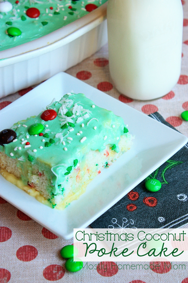 Christmas Poke Cake
 Christmas Coconut Poke Cake