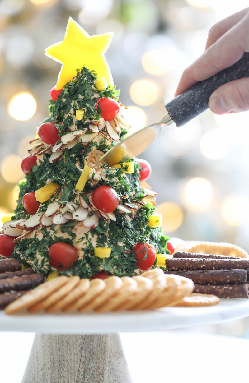 Christmas Recipes Appetizers
 A Festive Christmas Tree Cheese Ball Appetizer Recipe