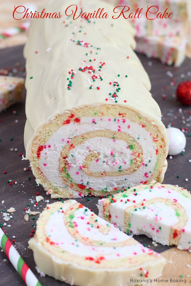 Christmas Roll Cakes
 Christmas vanilla roll cake recipe