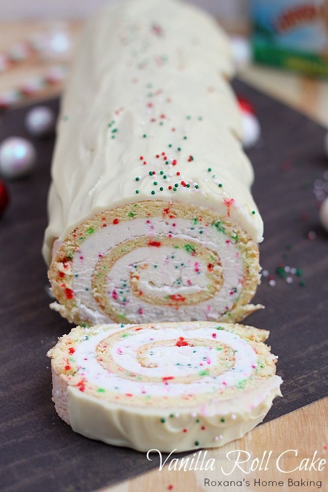 Christmas Roll Cakes
 Christmas vanilla roll cake