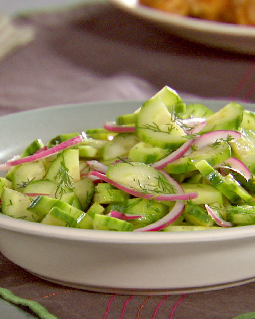 Christmas Salads Martha Stewart
 Cucumber Red ion and Dill Salad Recipe & Video