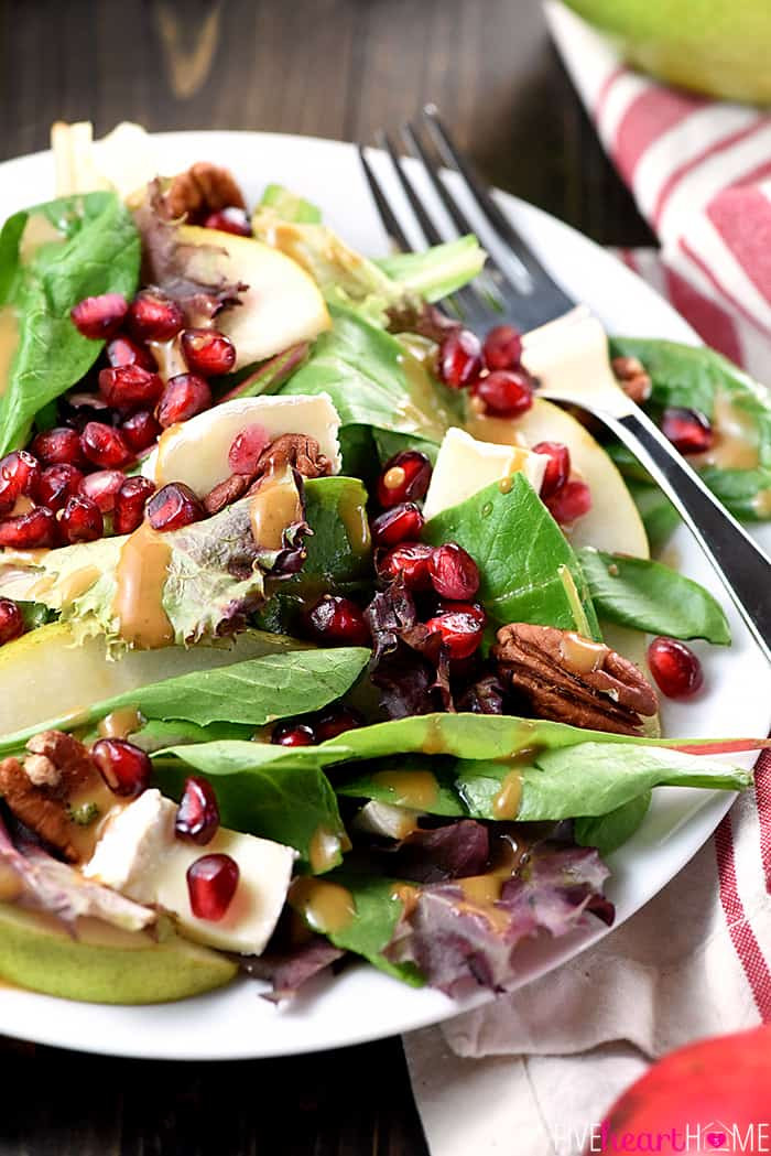 Christmas Salads Recipes
 Thanksgiving Salad with Pomegranate Pears Pecans