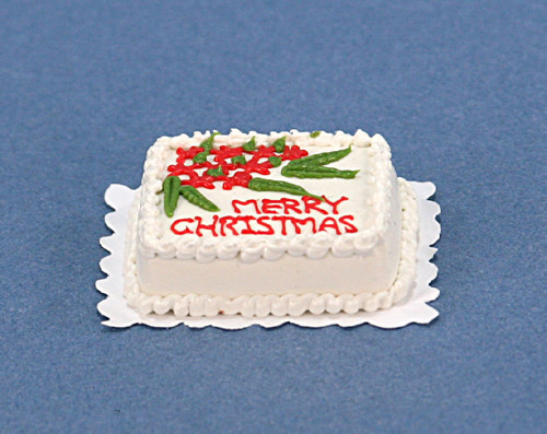 Christmas Sheet Cake
 Dollhouse Miniature Christmas Sheet Cake STC006