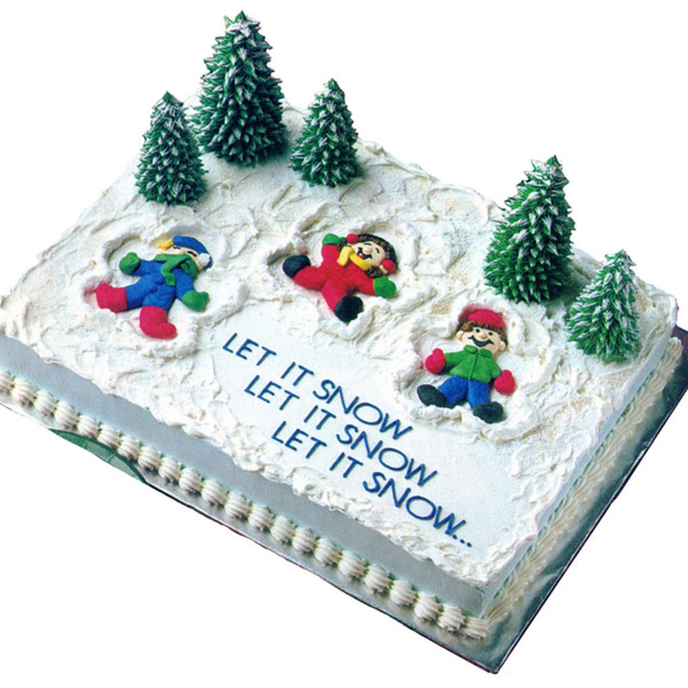 Christmas Sheet Cake
 Snow Much Fun Cake