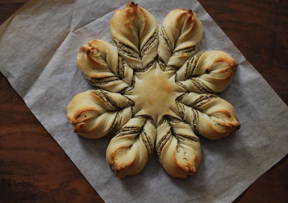 Christmas Star Bread
 Cheese and Herb Star Bread