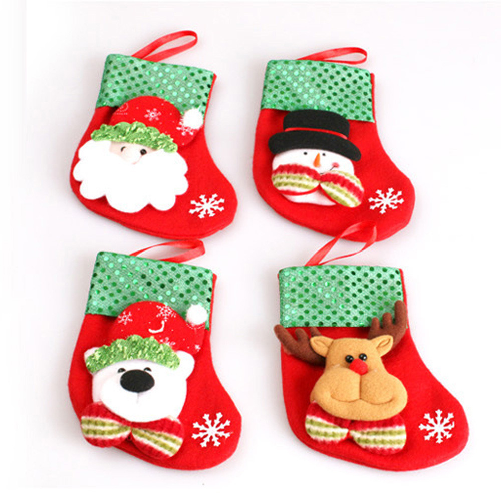 Christmas Stocking Candy
 Fashion Christmas Stockings Socks Gift Bag Home Decoration