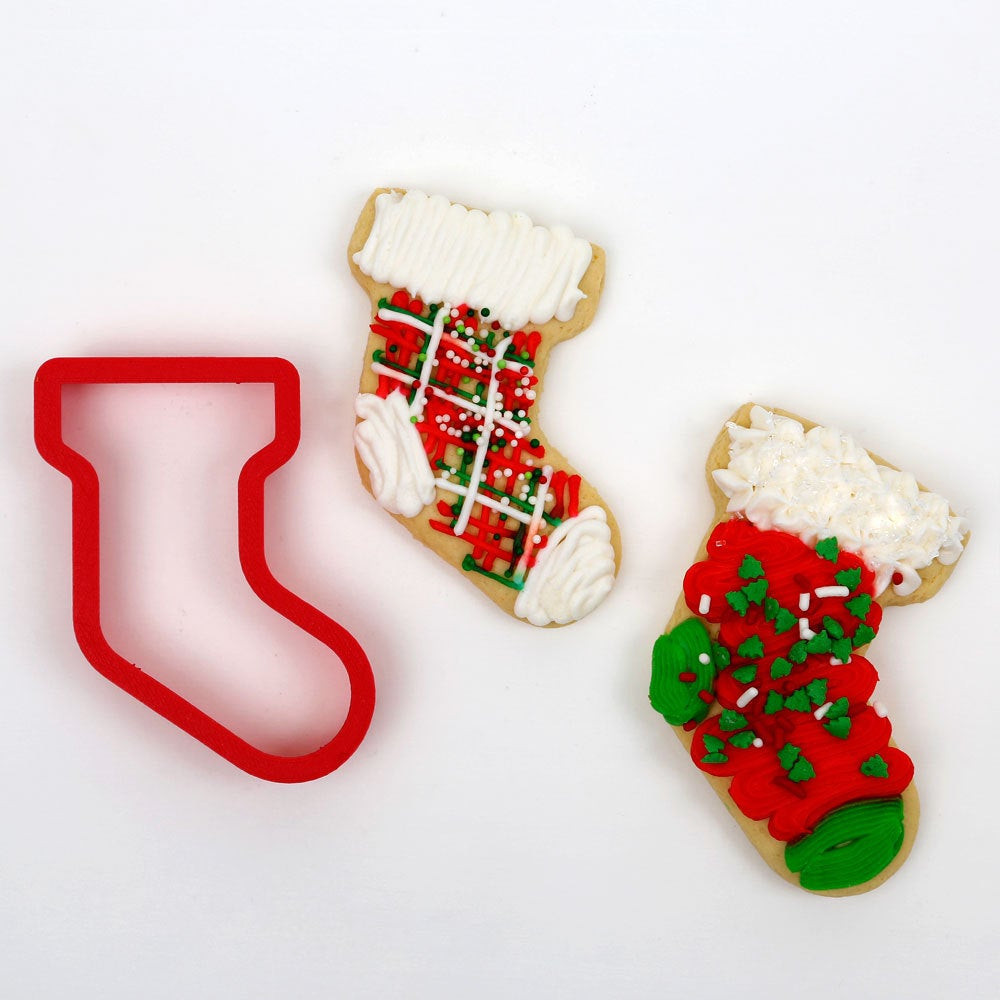 Christmas Stocking Cookies
 Christmas Stocking Cookie Cutter 2 cutter set