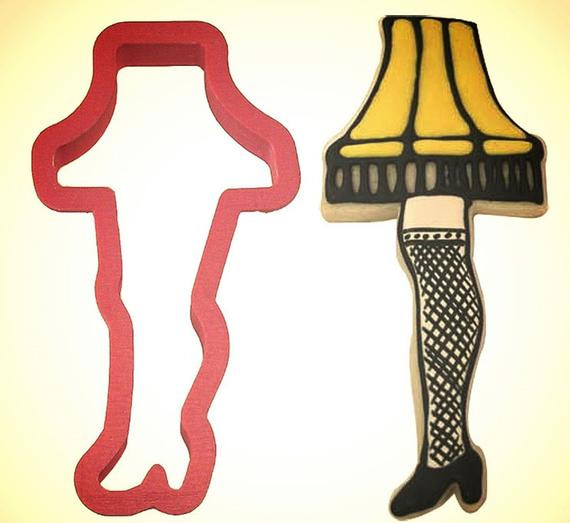 Christmas Story Lamp Cookies
 Leg Lamp Cookie cutter Christmas Story cookie cutter