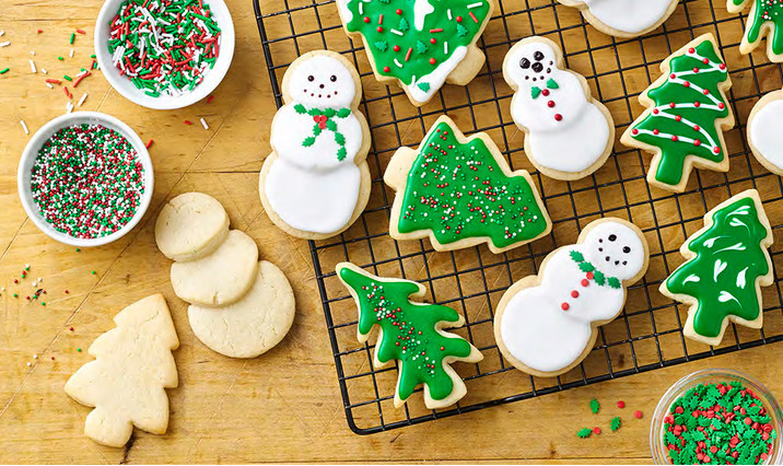 Christmas Sugar Cookies Walmart
 Easy Tree and Snowmen Cutout Cookies Recipe Walmart