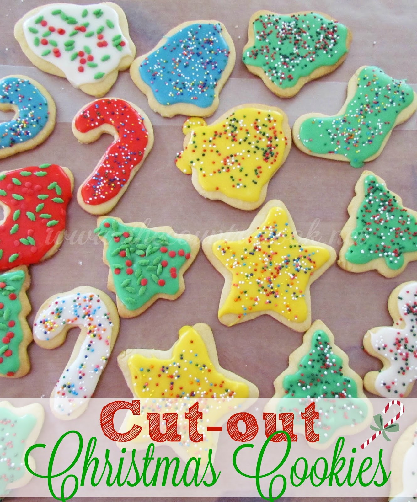 Christmas Sugar Cookies With Icing
 Cut Out Sugar Cookies The Country Cook