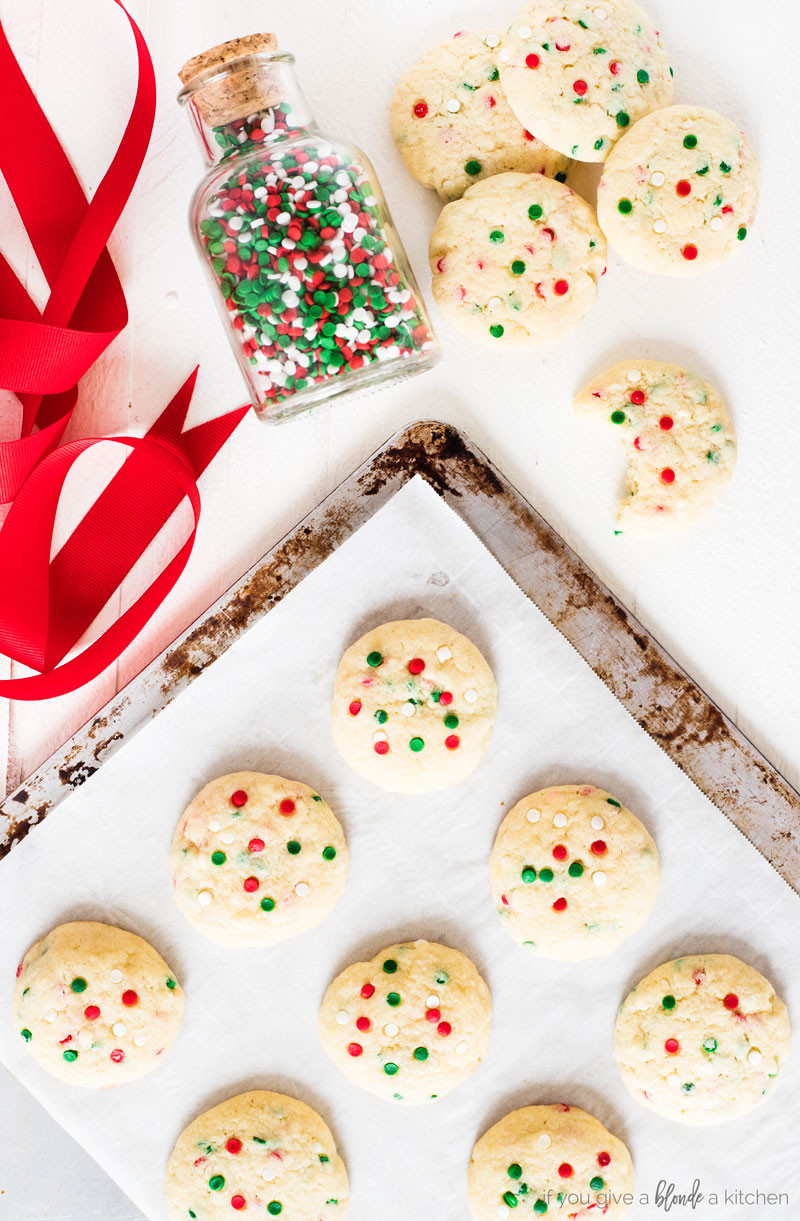 Christmas Sugar Cookies With Sprinkles
 Sprinkle Sugar Cookies