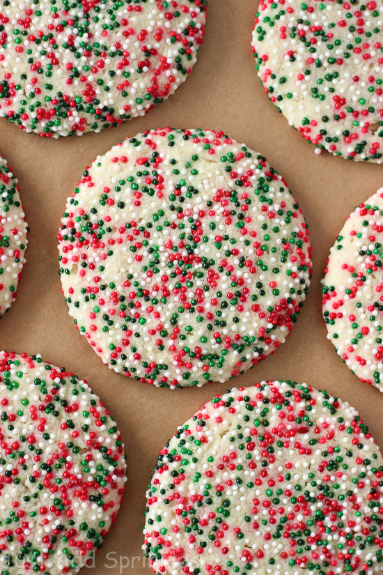Christmas Sugar Cookies With Sprinkles
 Sprinkled Sugar Cookies Christmas Edition Just Add