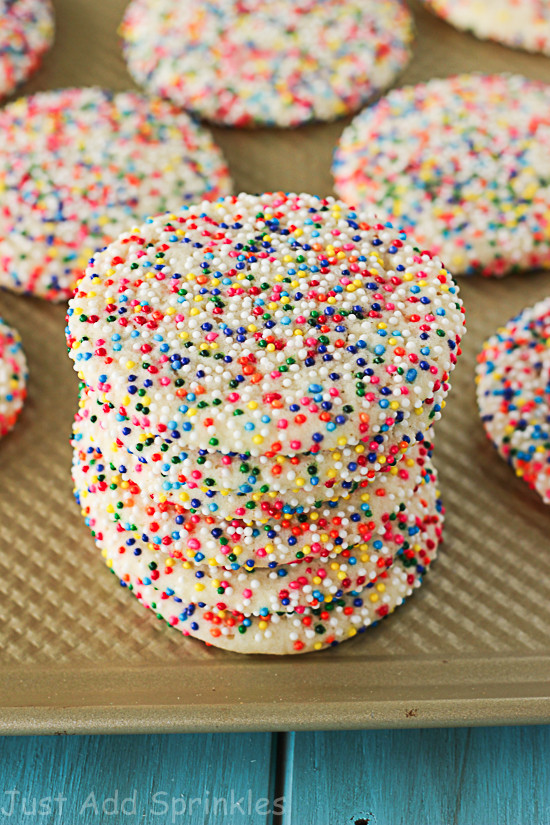 Christmas Sugar Cookies With Sprinkles
 Sprinkled Sugar Cookies Just Add Sprinkles