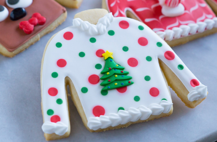 Christmas Sweater Cookies
 Easy Ugly Christmas Sweater Cookies Bake at 350°